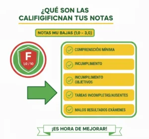 Notas Muy Bajas (1,0 – 3,0)