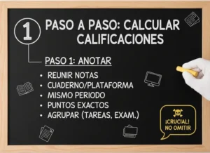 Paso 1 Anotar Todas las Calificaciones