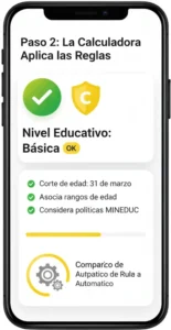 Paso 2 Dejar que la Calculadora Aplique las Reglas Oficiales de Chile