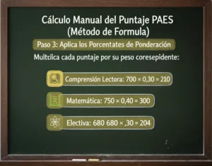 Paso 3: Aplica los Porcentajes de Ponderación