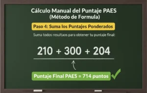 Paso 4: Suma los Puntajes Ponderados