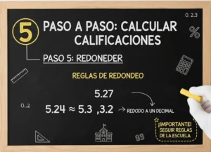 Paso 5 Aplicar las Reglas de Redondeo si es Necesario