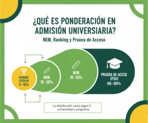 Peso del NEM y Ranking en las admisiones universitarias