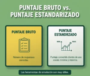 Puntaje bruto vs. Puntaje estandarizado