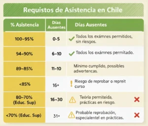Requisitos de Asistencia en Chile