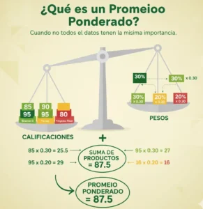 ¿Qué es un Promedio Ponderado?