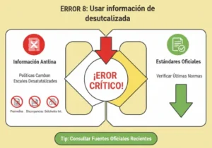 Error 8 Usar información de calificación desactualizada