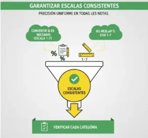 Garantizar Escalas Consistentes