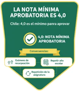 La nota mínima aprobatoria es 4,0