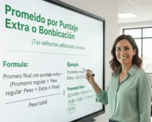 Promedio por Puntaje Extra o Bonificación
