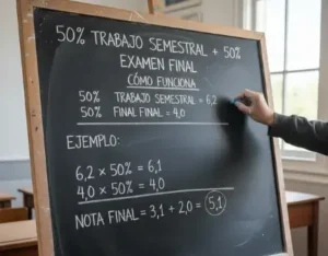 50% Trabajo Semestral + 50% Examen Final