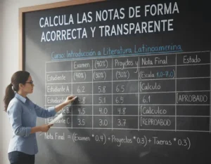 Calcula las Notas de Forma Correcta y Transparente