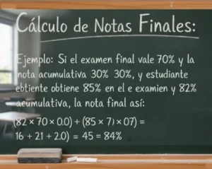 Cálculo de Notas Finales
