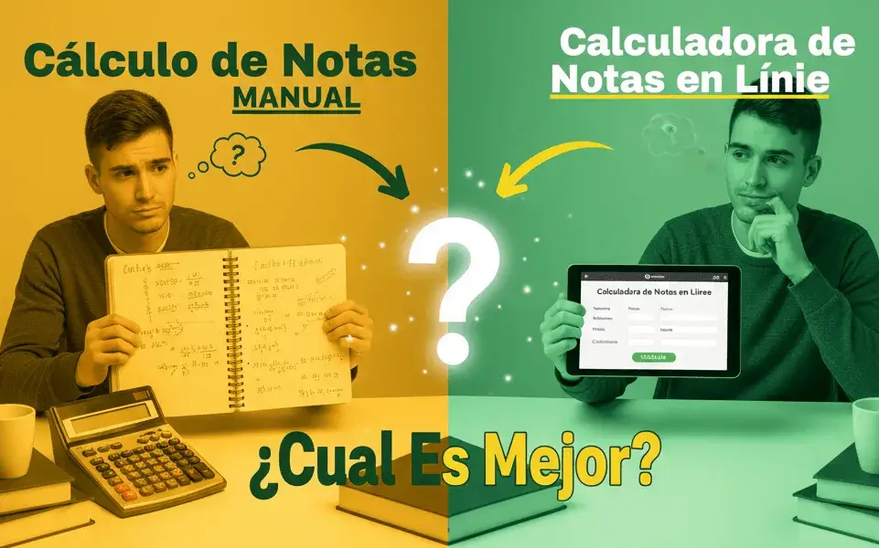 Cálculo de Notas Manual vs. Calculadora de Notas en Línea: ¿Cuál Es Mejor?