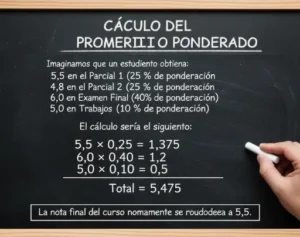 Cálculo del Promedio Ponderado