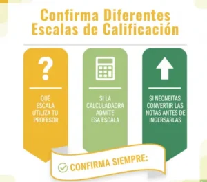 Confirma Diferentes Escalas de Calificación