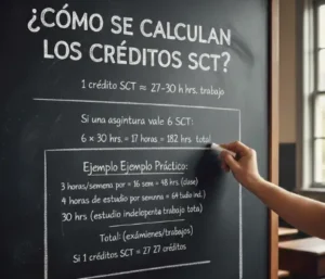 Ejemplo de Calculan Los Créditos SCT Paso a Paso