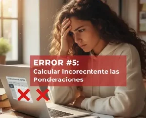 Error #5: Calcular Incorrectamente las Ponderaciones