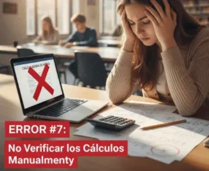 Error #7 No Verificar los Cálculos Manualmente