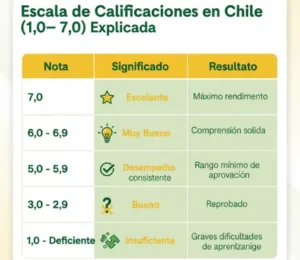 Escala de Calificaciones en Chile (1,0–7,0) Explicada