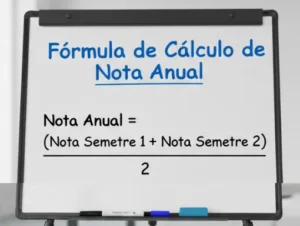 Fórmula de Cálculo de Nota Anual