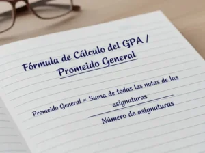 Fórmula de Cálculo del GPA  Promedio General