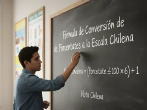 Fórmula de Conversión de Porcentajes a la Escala Chilena