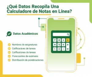 La calculadora de calificaciones recopila datos académicos