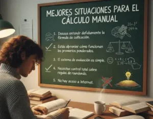Mejores Situaciones para el Cálculo Manual