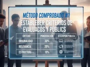 Método Comprobado #1 Establecer Criterios de Evaluación Claros y Públicos