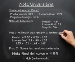 Método de Cálculo de Nota en Universitaria