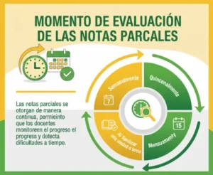 Momento de Evaluación de las Notas Parciales
