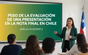 Peso de la Evaluación de una Presentación en la Nota Final en Chile