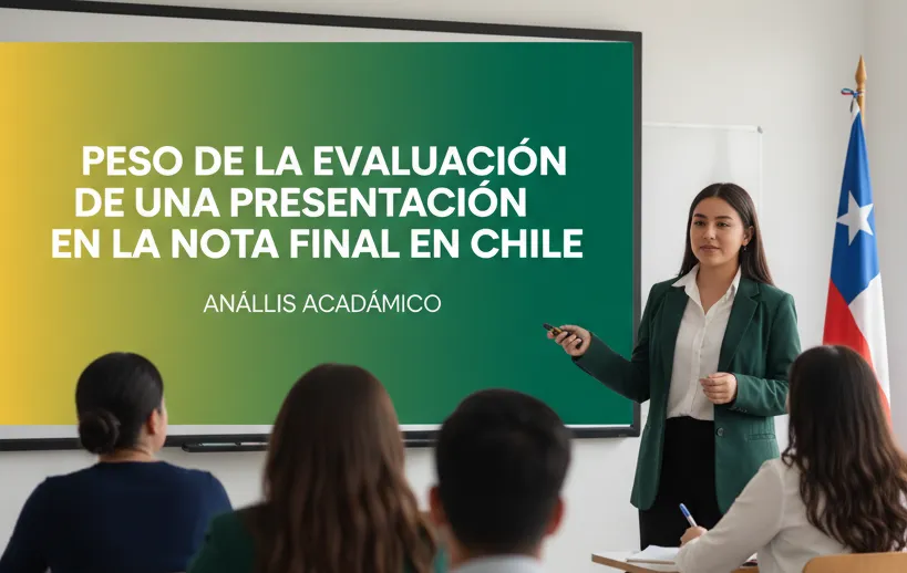 Peso de la Evaluación de una Presentación en la Nota Final en Chile