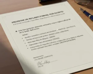 Presentar un Reclamo Formal por Escrito