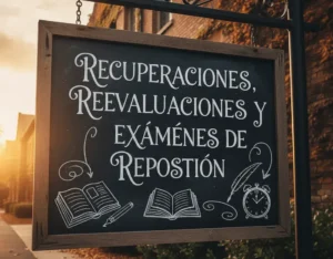 Recuperaciones, Reevaluaciones y Exámenes de Reposición
