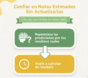 Una vez que recibas las notas reales