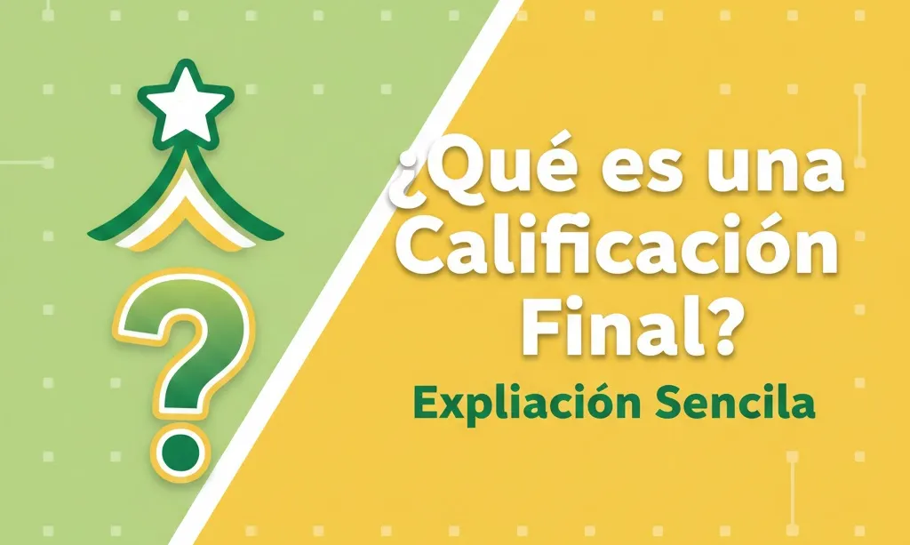 ¿Qué es una Calificación Final Explicación Sencilla