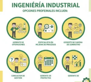 Ingeniería Industrial Opciones profesionales incluyen