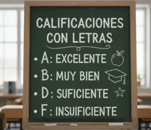 2. Calificaciones con letras