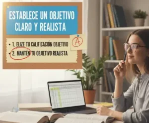 Establece un objetivo claro y realista