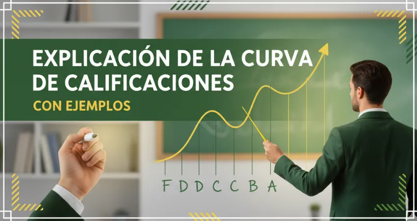 Explicación de la curva de calificaciones con ejemplos