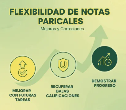 Flexibilidad de las notas parciales (mejoras y correcciones)