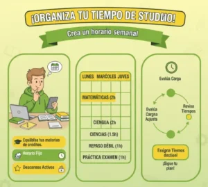 Organiza tu tiempo de estudio