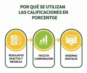 Por qué se utilizan las calificaciones en porcentaje
