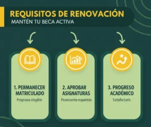 Requisitos de renovación de la Beca de Excelencia Académica