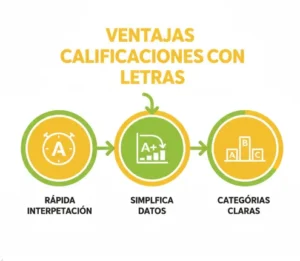 Ventajas de las calificaciones con letras