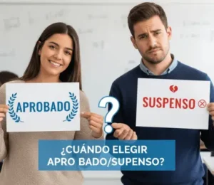 ¿Cuándo elegir aprobado/suspenso?
