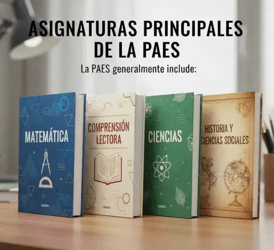 Asignaturas principales de la PAES