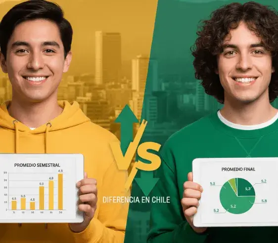 Diferencia clave entre promedio semestral y promedio final